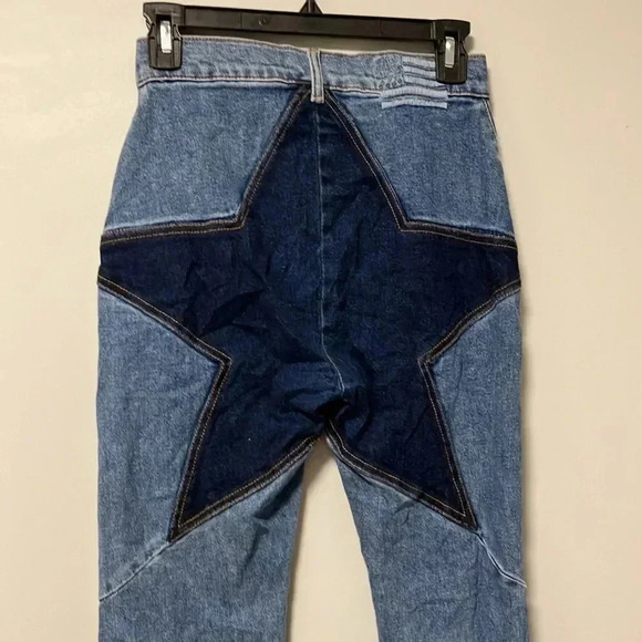 NWT REVICE two toned  Venus flare Special Edition Star jeans 27 - Picture 8 of 12